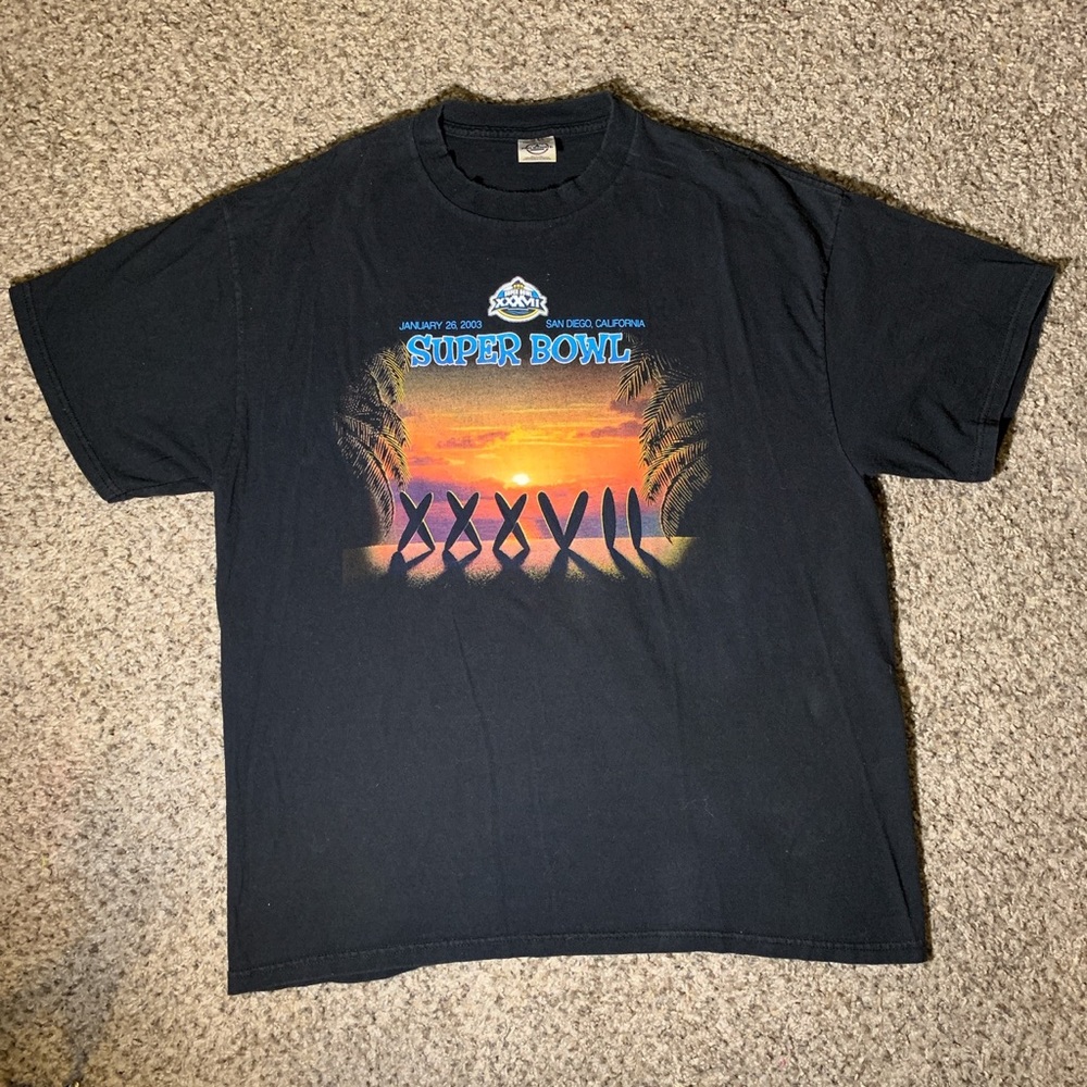 Y2K VTG SUPER BOWL 37 SAN DIEGO TEE SIZE XL